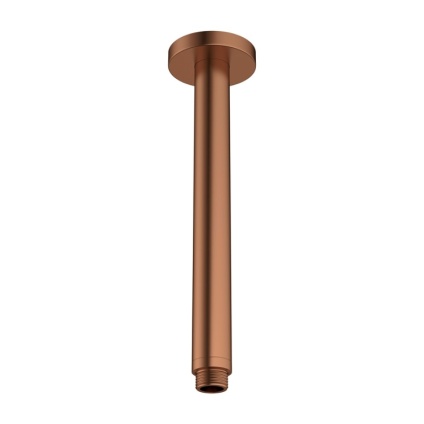 Product Cut out image of the Crosswater MPRO Brushed Bronze Ceiling Mounted Shower Arm